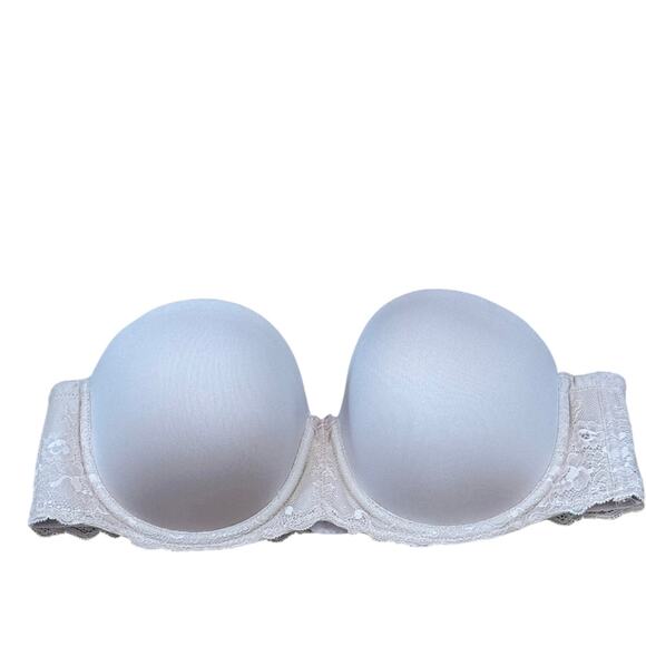 NWOT! Torrid Curve Beige Strapless Underwire Bra 38C - Picture 1 of 4